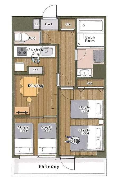 Apartment Hotel Hana In Yokohama Jokohama 0*,  Japán